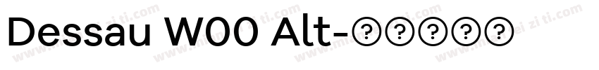 Dessau W00 Alt字体转换
